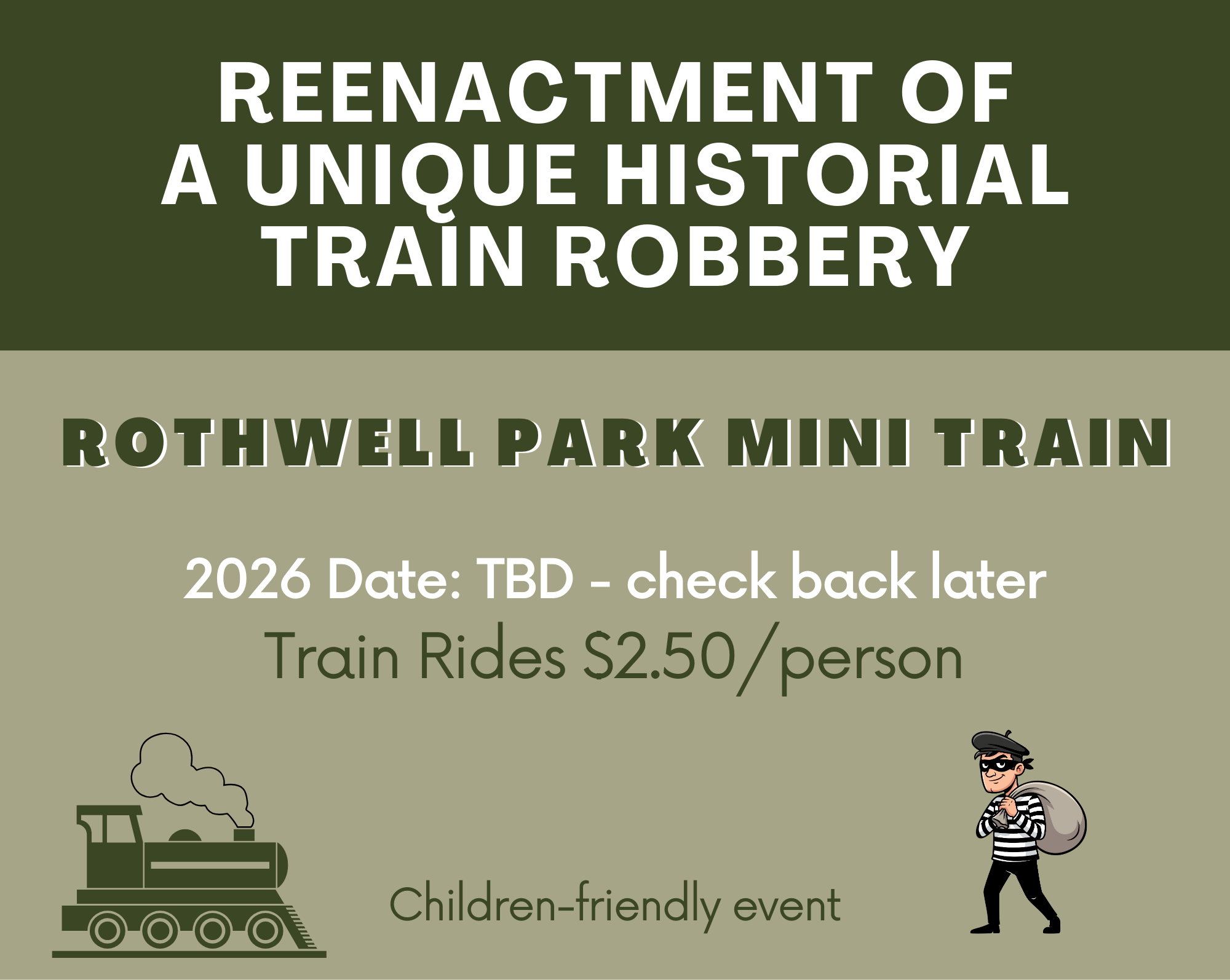 Allen Train Robbery Event 2026